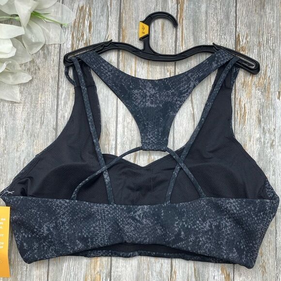 Women’s Snakeskin Print Active Sports Bra 2-Pack Size L - Picture 3 of 10